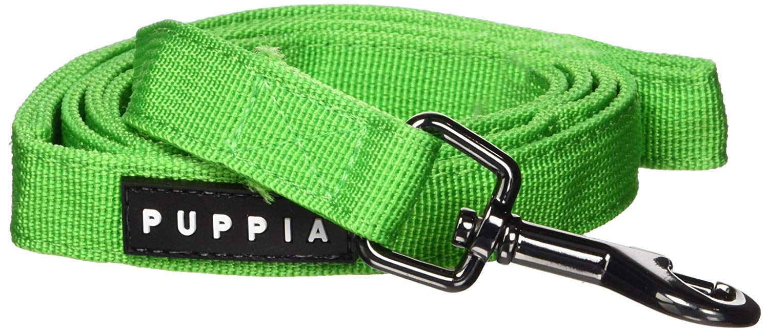 PUPPIA Two Tone Dog Lead Strong Durable Comfortable Grip Walking Training Leash for Small & Medium Dog, Green, Large