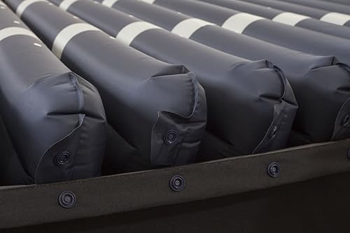 Miniatura 6 de Colchón de presión alterna para camas de hospital con bomba y rieles de protección integrados - Baja pérdida de aire, funda de nailon acolchada - 80