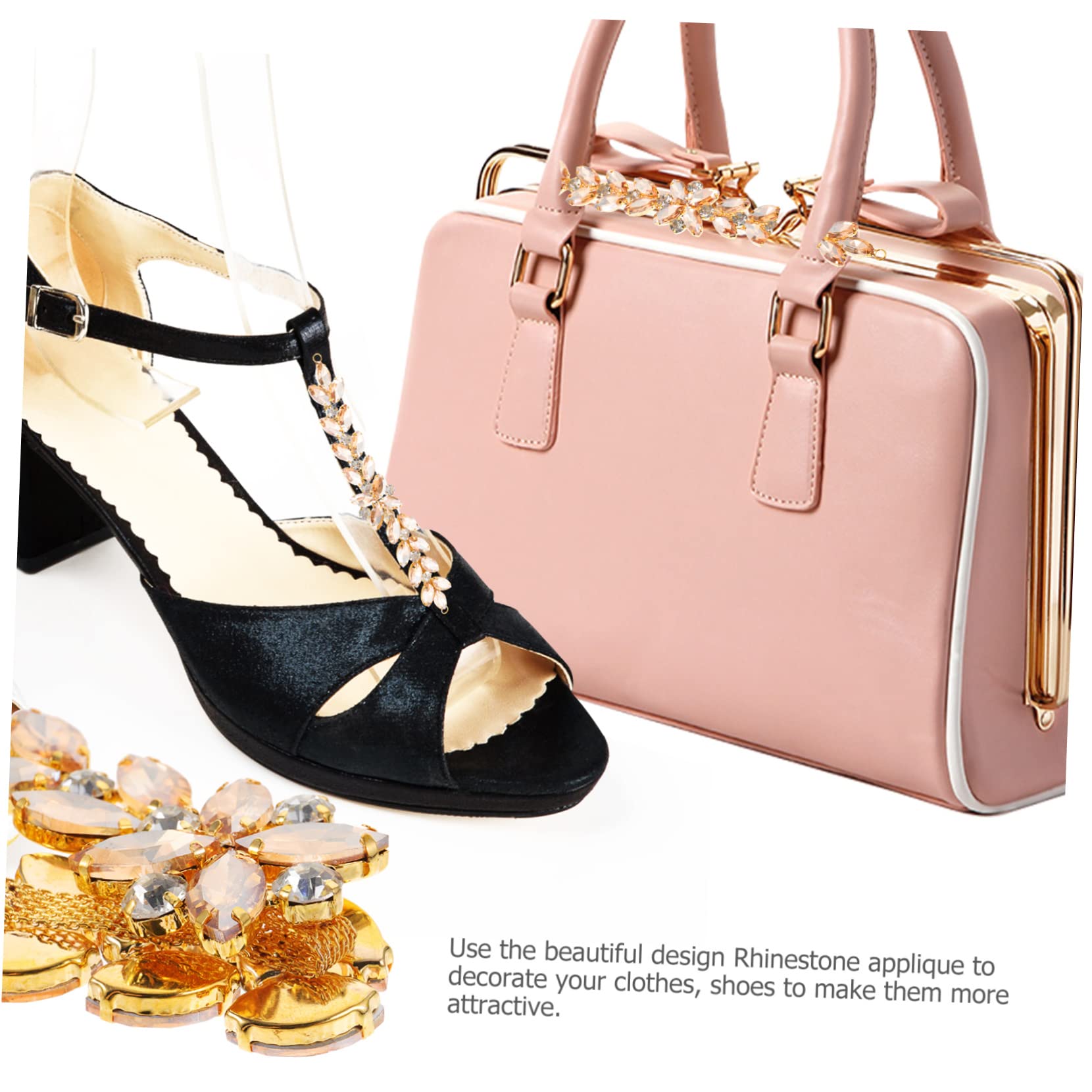 NUOBESTY 4pezzi Per Matrimonio Applique Per Scarpe e Borse Accessorio Per Cerimonie e Speciali