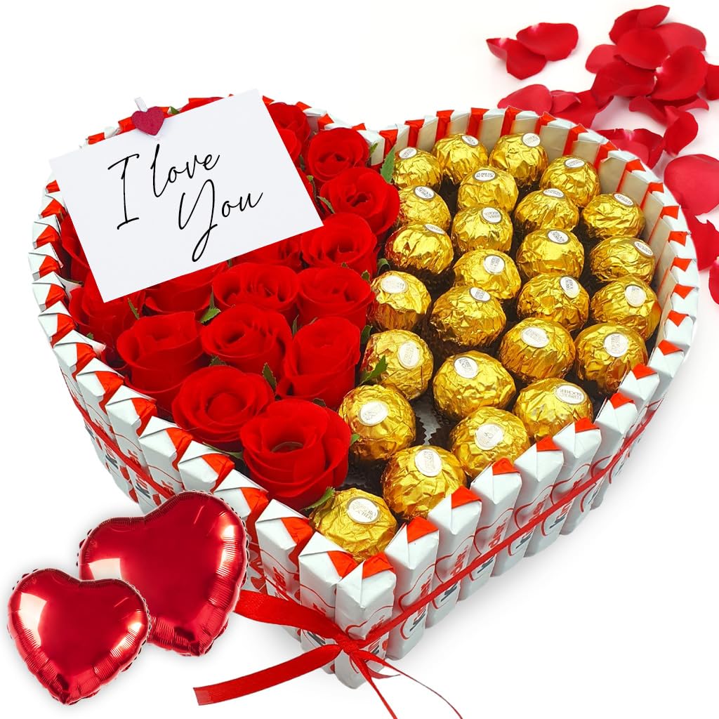 Tarta de Chocolate Kinder + Miniatures - Regalo Ideal para Día de la Madre, San Valentin, Cumpleaños... + de 80 Chocolates Kinder - Tarta de 20 cms [IAMI] — view 9