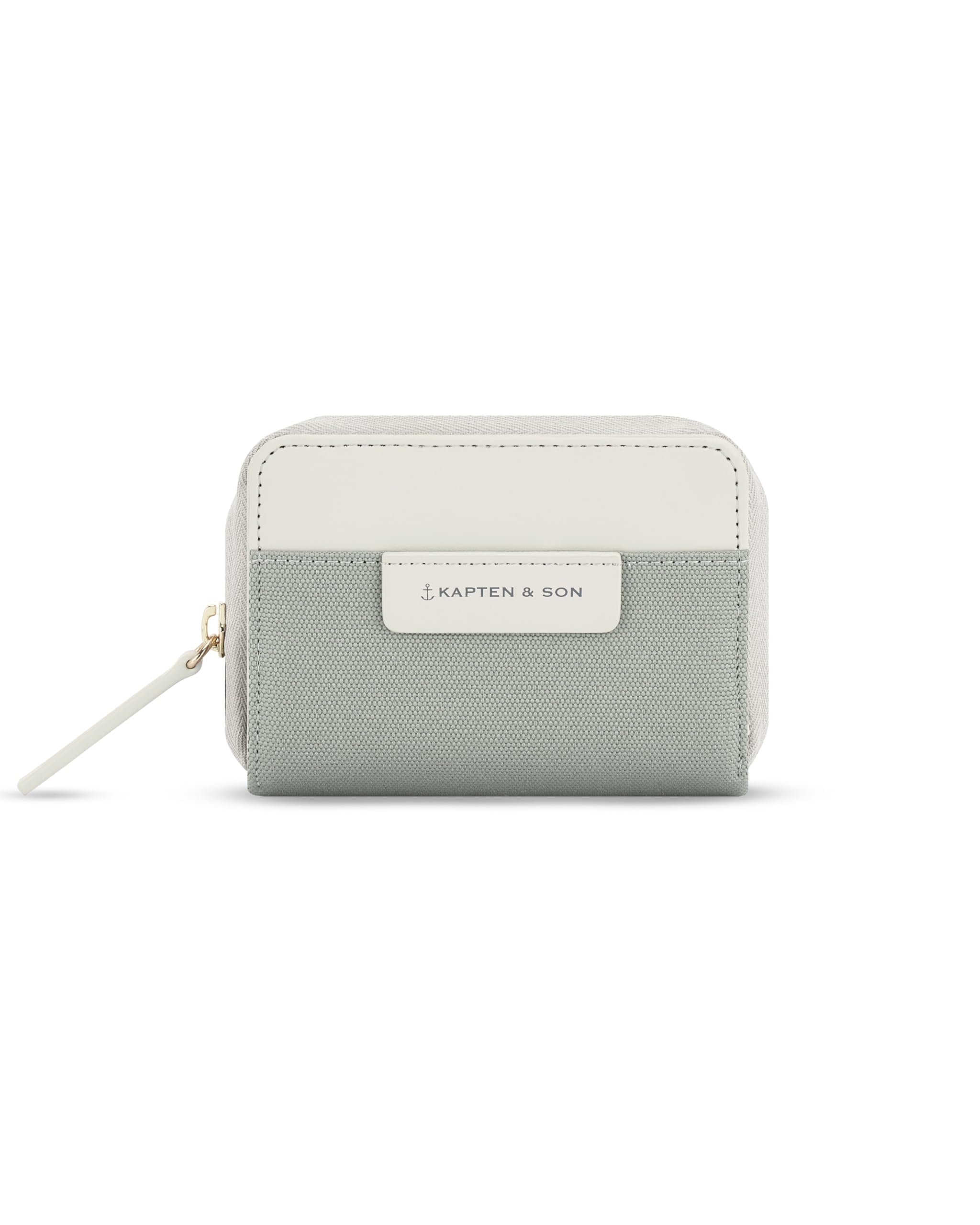 Kapten & Son Geldbörse Damen | Bergen Pro Wallet Muted Sage | Portemonnaie Damen Klein Grün | Geldbeutel mit 8 Kartenfächern & Kleingeldfach | 9,5x11,5X 3,5 cm