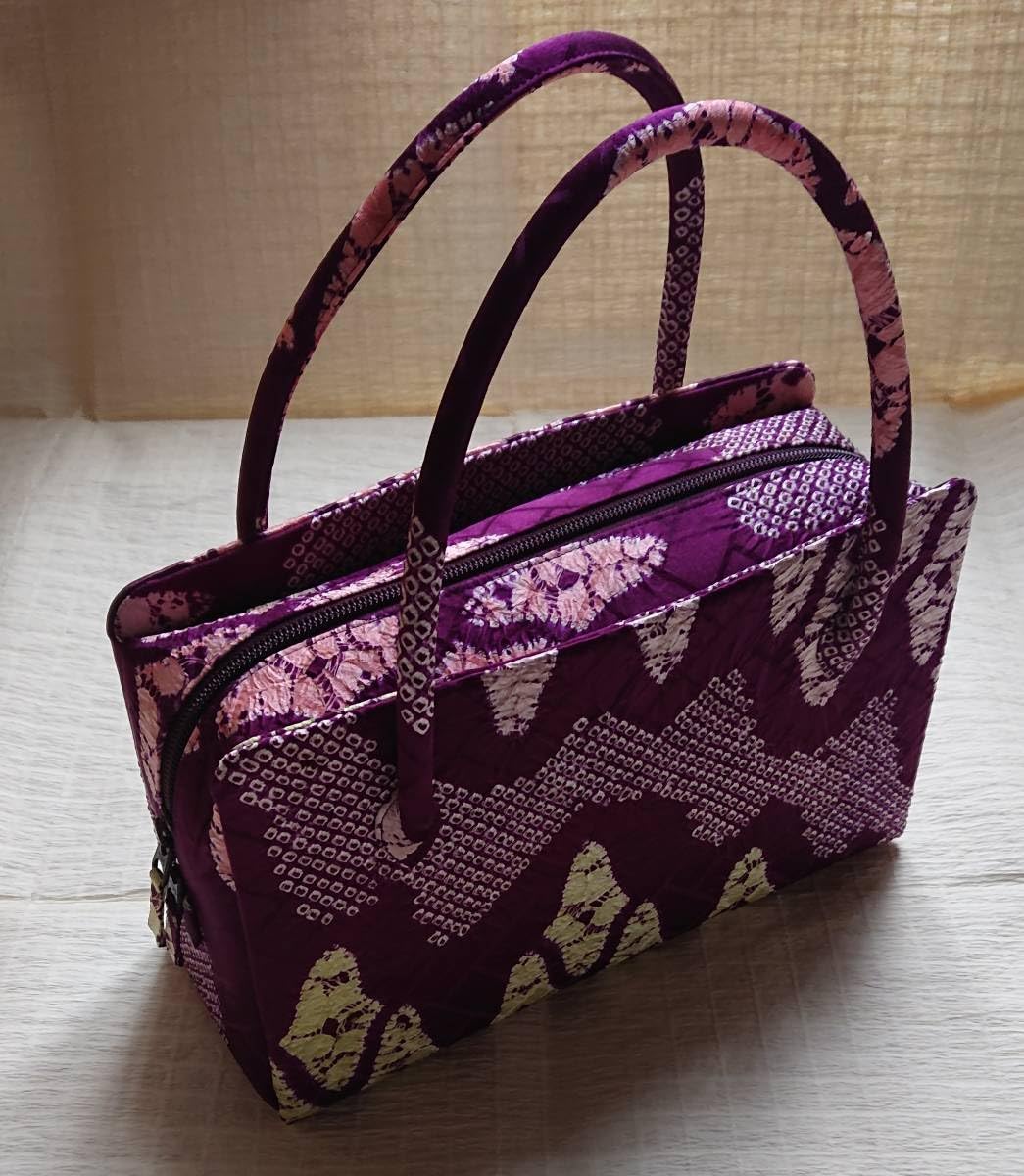 絞り　利休バッグ 女物]正絹絞り 利休バッグ | 雪駄 下駄 草履 浅草老舗 辻屋本店