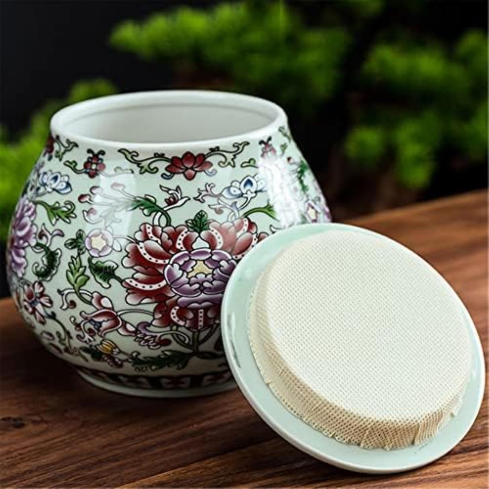 Barattoli in Ceramica di Latta per Il tè, Barattolo per Il tè, Barattoli per la conservazione in Stile Cinese, Piccoli barattoli di Zenzero Contenitore