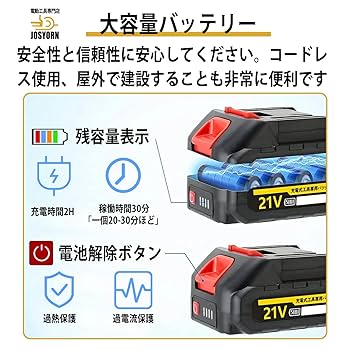 Amazon.co.jp: Josyorn 草刈り機 充電式 草刈機 コードレス