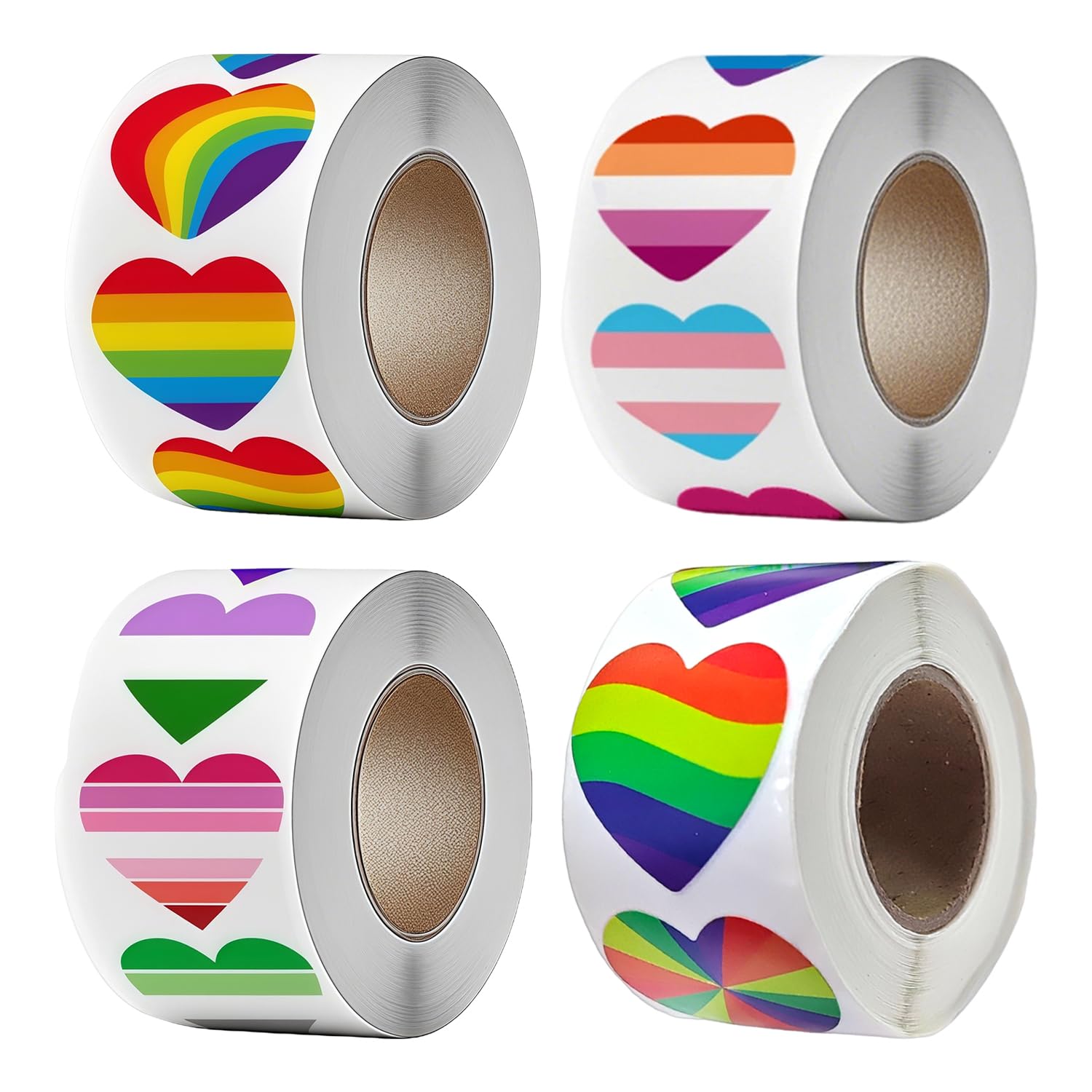 RNSKFG 2000 Colorful Love Stickers, Envelope Sealing Stickers, Self-Adhesive Sealing Stickers, Gift Packaging Stickers.