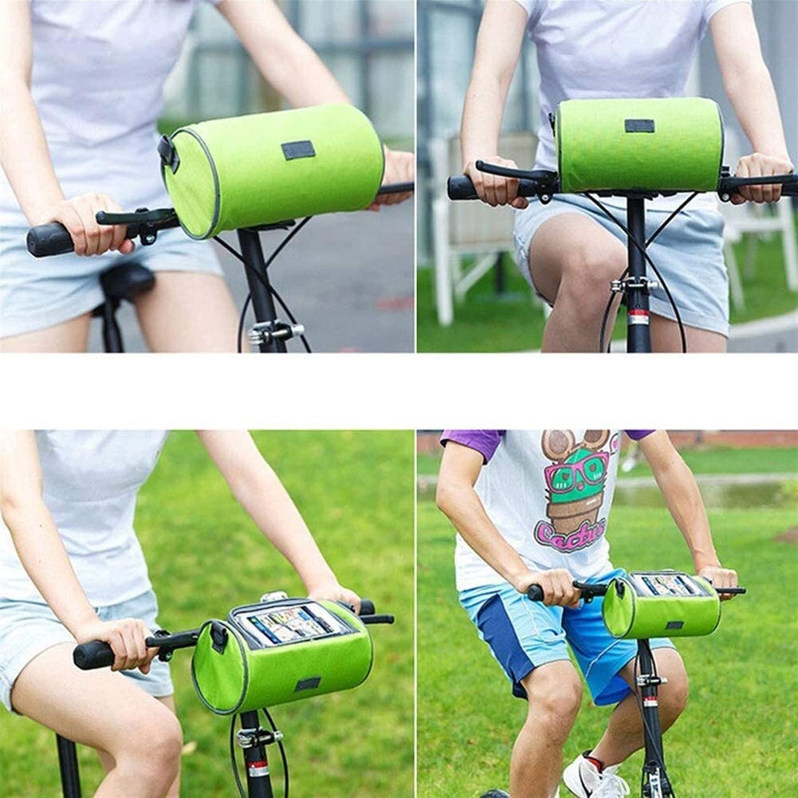 Bolsa Delantera for Bicicleta, Bolsa Frontal de Gran Capacidad con Pantalla táctil, Equipo Ciclismo Resistente a la Lluvia