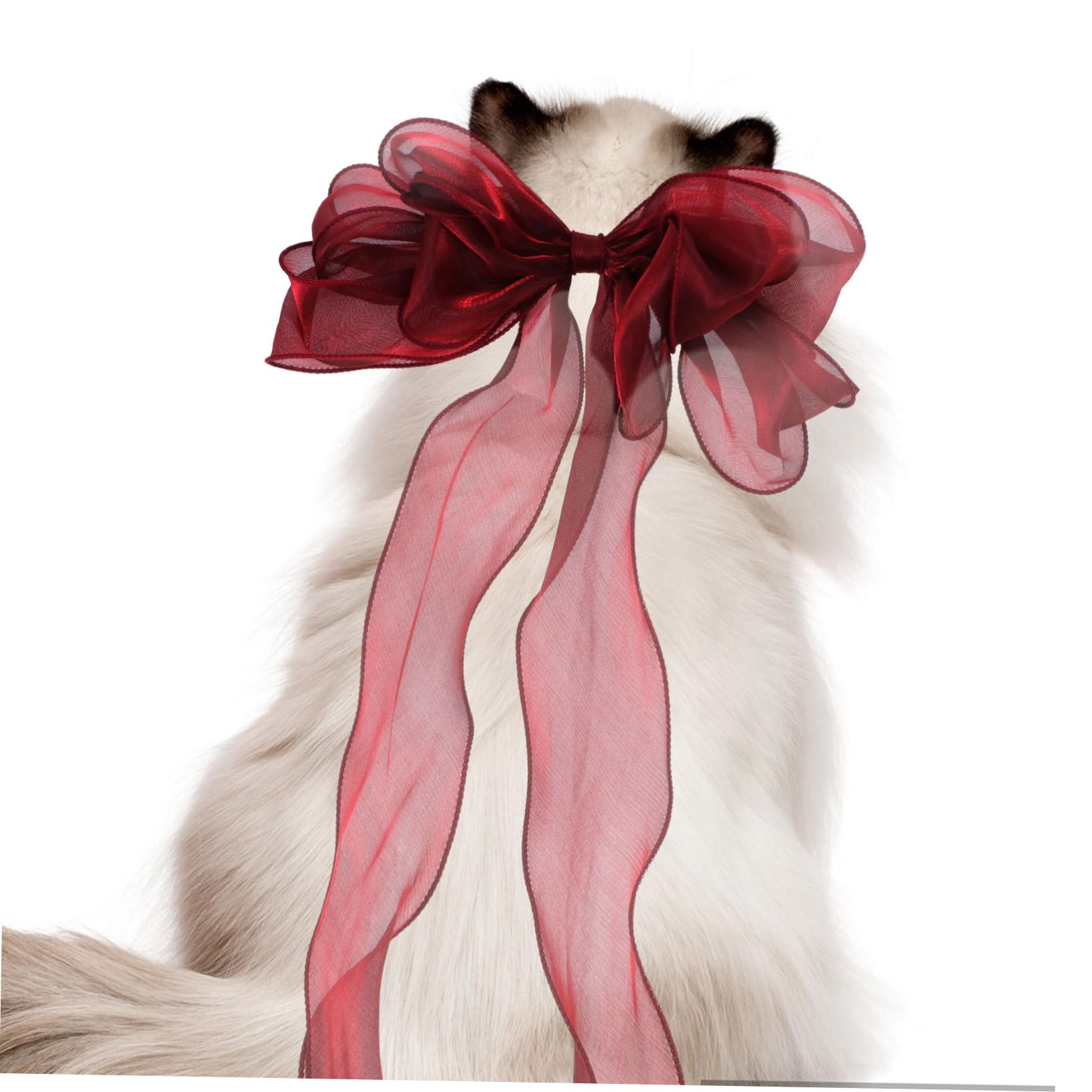 Happyyami Collier Réglable pour Chat Et Chien avec Nœud Décoratif Accessoire Adorable pour Fête Et Séance Photo