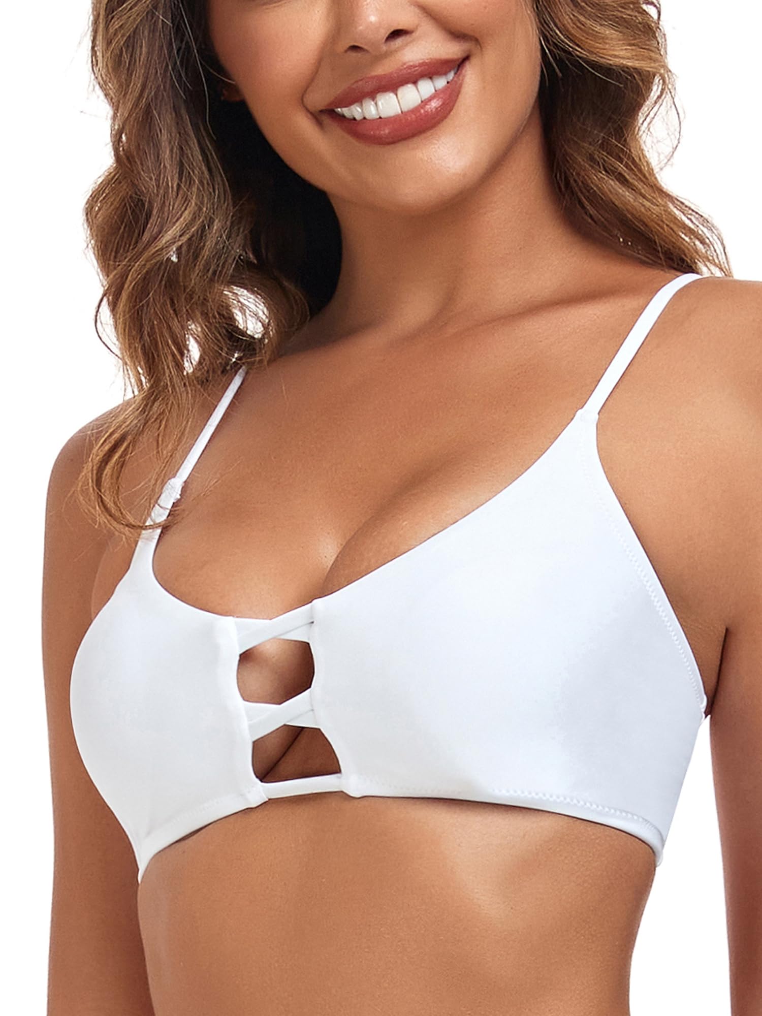 RELLECIGA Haut de bikini à bretelles pour femme