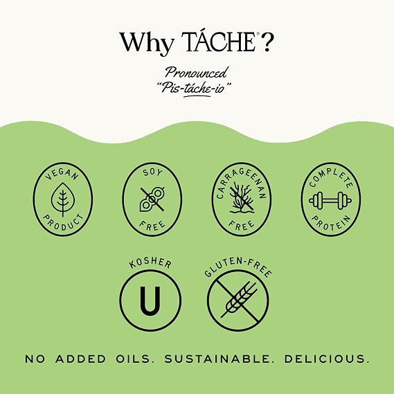 Tache Unsweetened Barista Pistachio Milk, Plant- Based Creamer (6 X 32 oz)