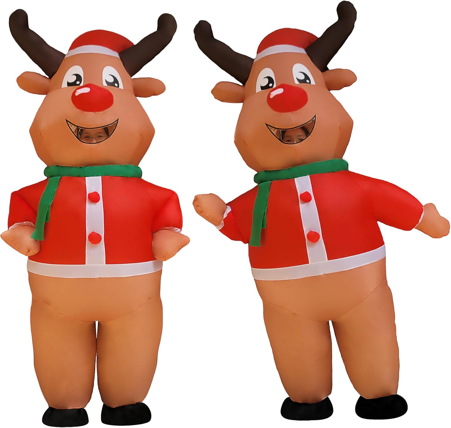 Christmas Inflatable Reindeer Costume Adult Halloween Inflatable Costume for Men/Christmas/Halloween (Inflatable Reindeer)