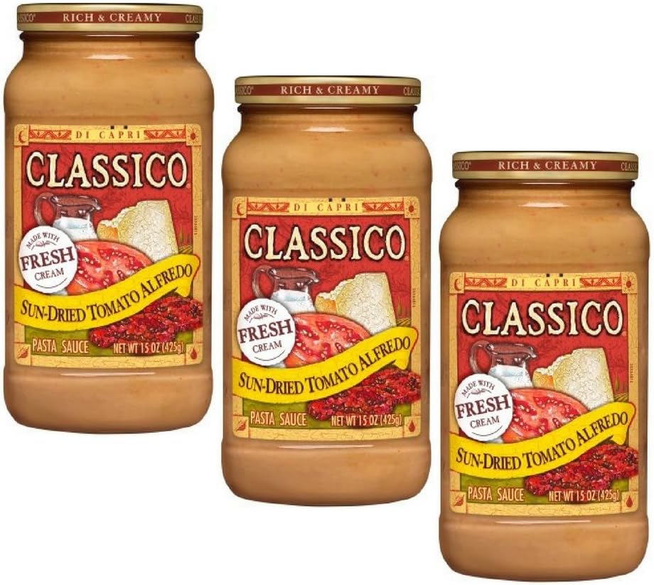 Pasta Sauce Sun-Dried Tomato Alfredo, 15 Oz (pack of 3)