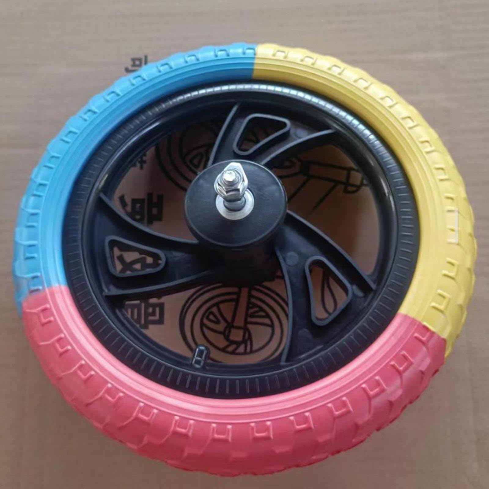 2 Stück 12 Zoll Schaumstoff Kinderlaufradräder mit Nylonnabe, Vollgummireifen (luftlos), Einfache Montage, Reparaturteile, Ersatzteil