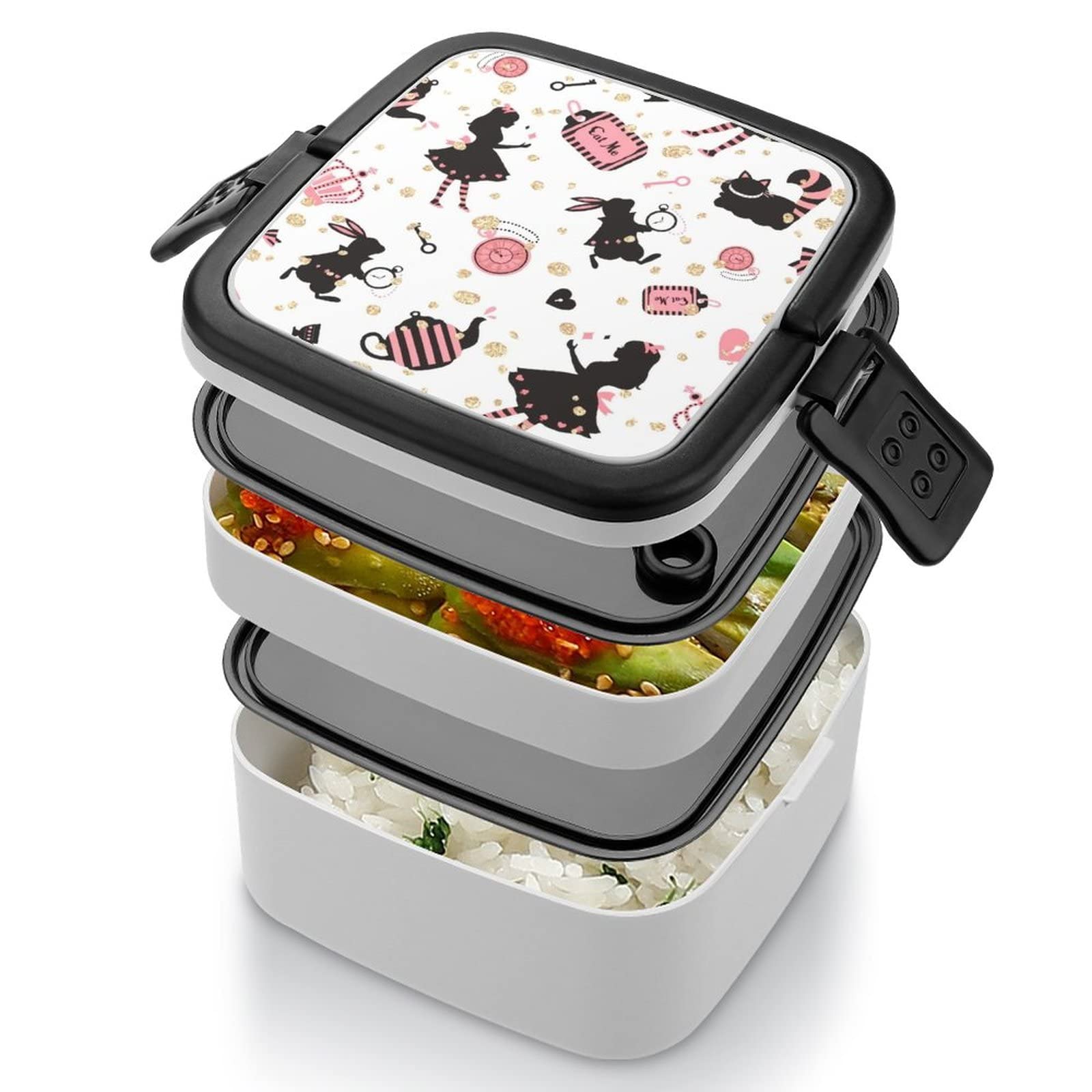 Amazon | ふしぎの国のアリス 弁当箱 2段 フレッシュランチボックス
