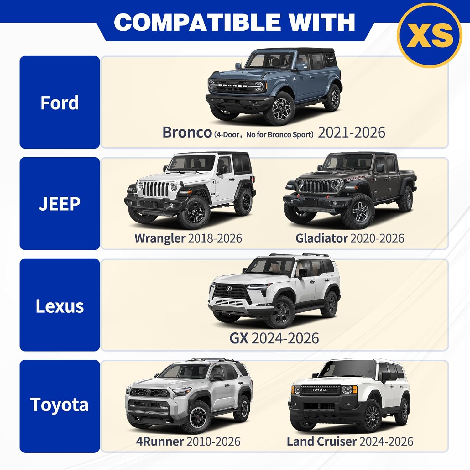 Car Windshield Sun Shade Umbrella, Sunshade for Car Windshield with UPF50+ Nano Crystal UV Shield，Sun Visor for Car Windshield for Jeep Wrangler/Gladiator, Toyota 4Runner/Land Cruiser(X-Small-55×24")