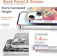 Vista 678 de I-MGAE-IN-AR - Funda diseñada para iPhone 12 y 12 Pro, diseño de mariposa plateada brillante, funda protectora de poliuretano termoplástico, suave