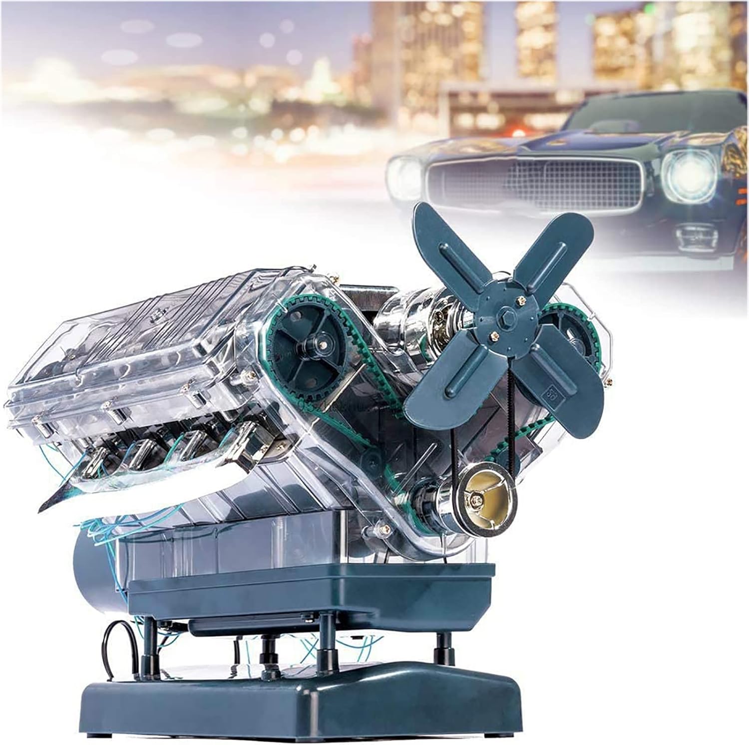 V8 Engine Model Kit, DIY Car Engine Model Kit, Mini Engine, Pieces Mechanic Internal