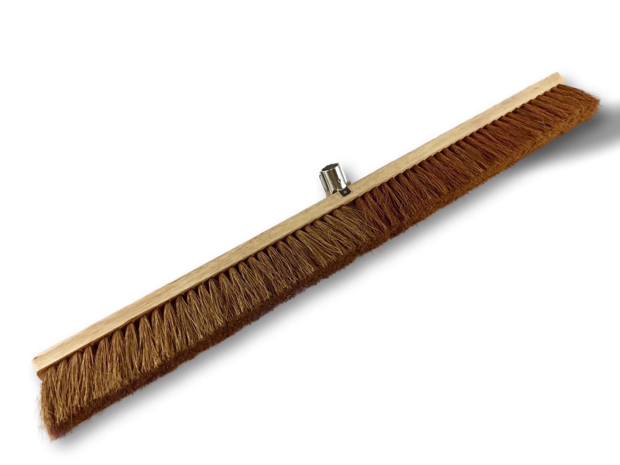 Miotła warsztatowa typu kantonier | Zestaw 3 | Track Outdoor | Długość 100 cm | Wypełnienie naturalnej szczotki z włókna kokosowego | Drewniana podeszwa | Metalowe tulejki Ø 28 mm | Bez uchwytu | Kibros 2090x3