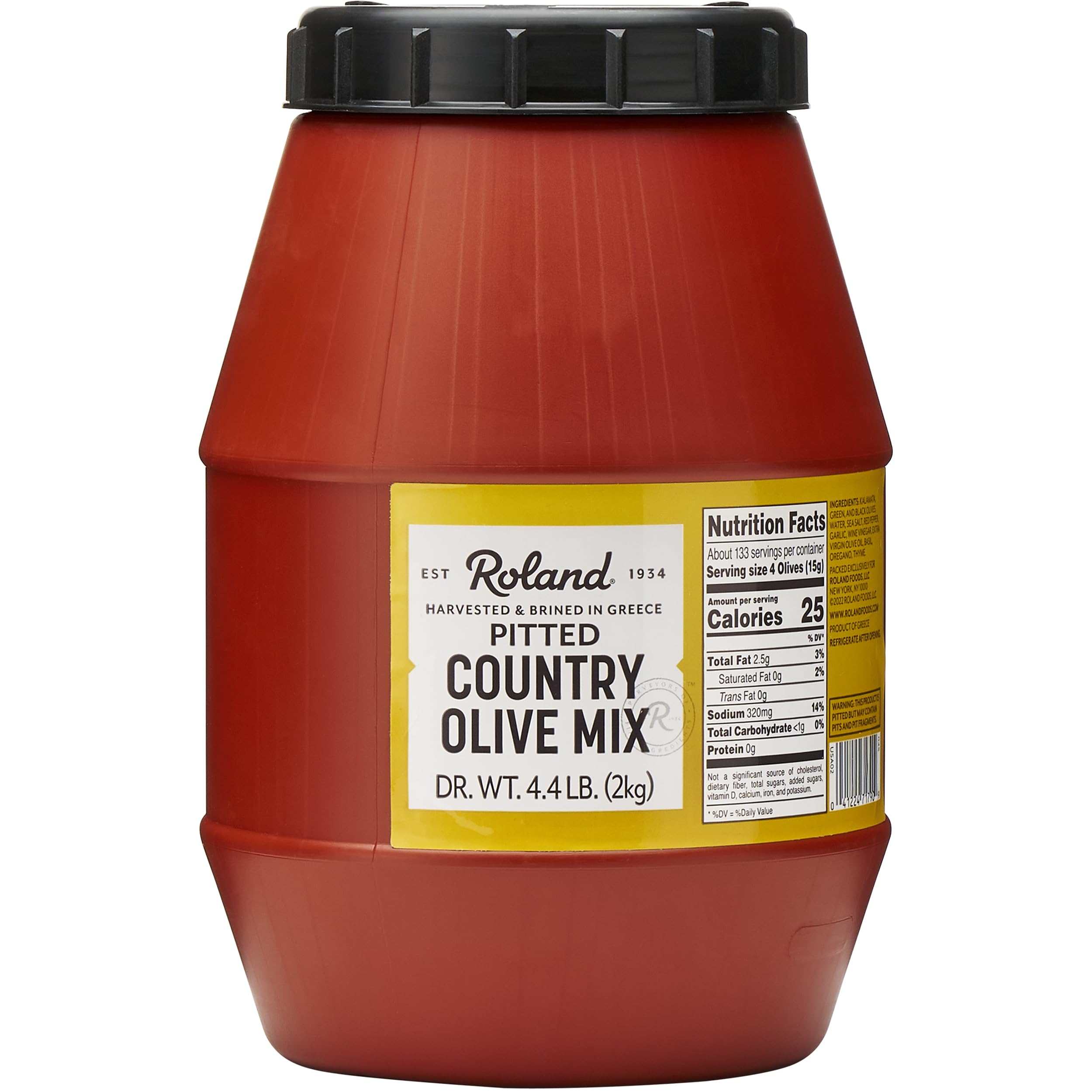 Amazon.com : Roland Foods Pitted Greek Country Olive Mix