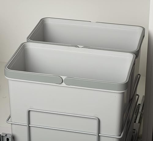 Miniatura 6 de IMEX - Contenedor de basura extraíble debajo del montaje de 30 cuartos de galón - Cubo de basura de cocina y contenedor para debajo del mostrador -