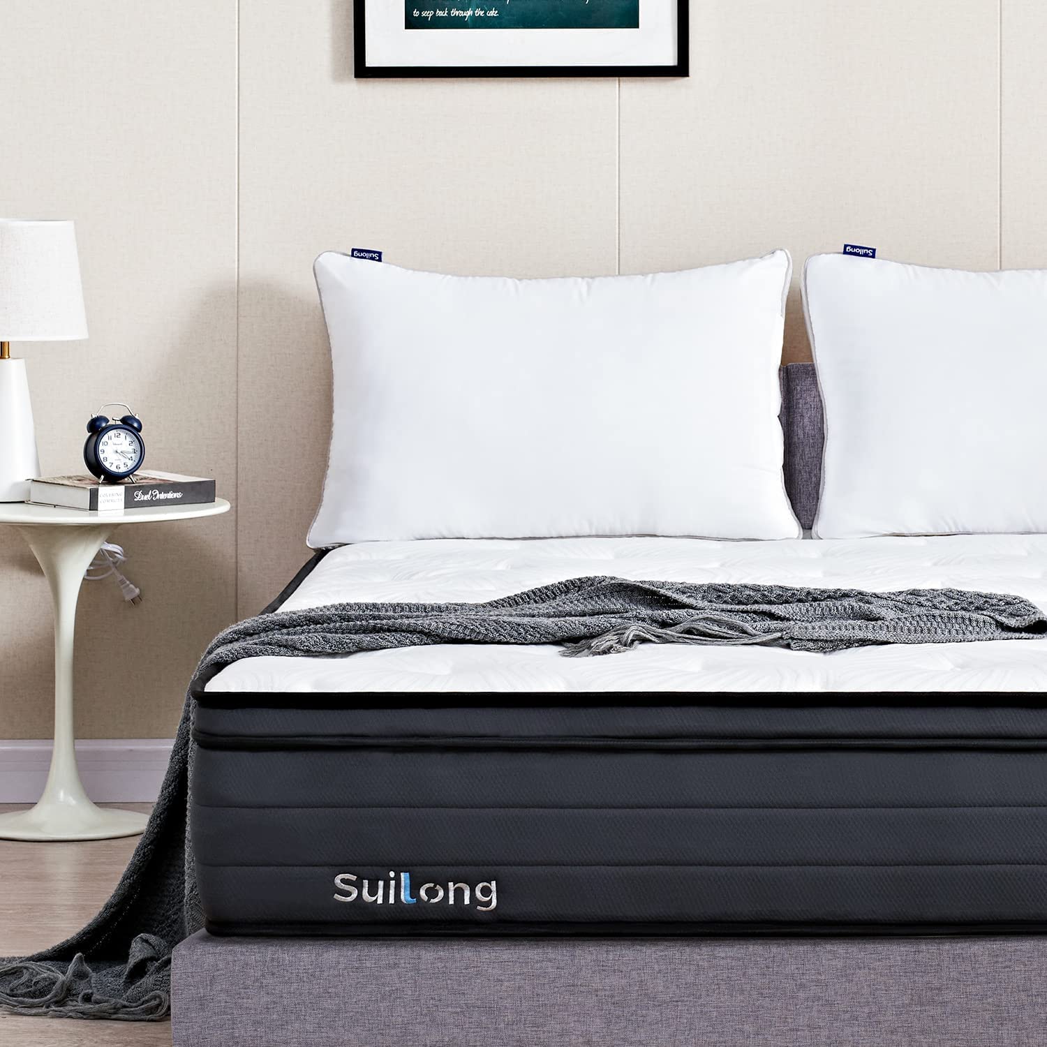 Suilong Luxus-Premium-Matratze 180x200x30cm Härte H3 H4, Produziert nach Deutschem Qualitätsstandard,1.000er Tonnentaschenfederkernmatratze Rücken und Taillenschmerzen Lindern - 7-Zonen