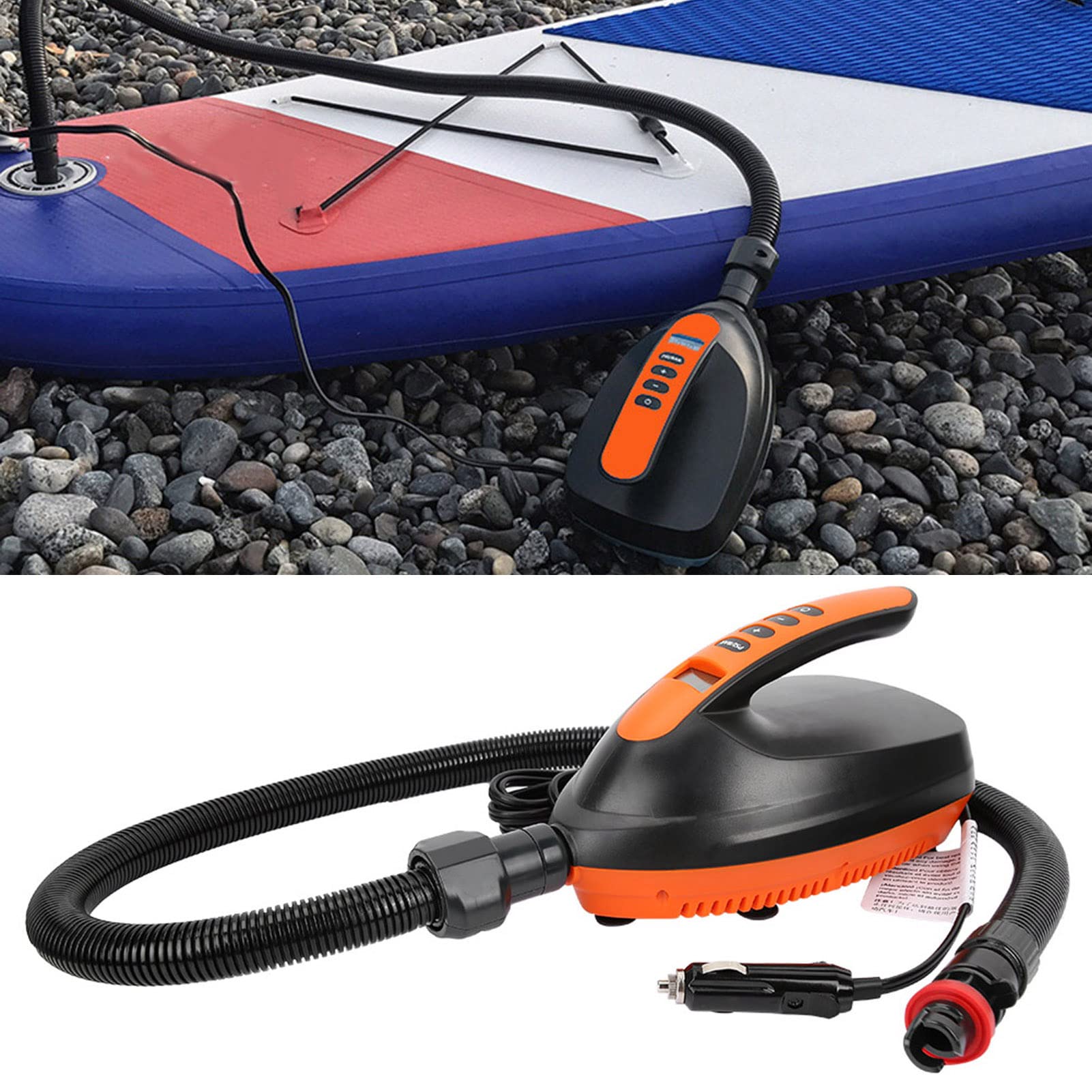 Pompe Rechargeable, Pompe à Paddle, Pompe à air numérique 12V à Haute Pression pour Planche à Paddle