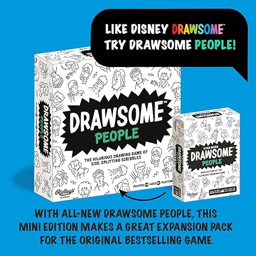 Miniatura 7 de Ridley's Games Juego de fiesta de Disney Drawsome  Dibuja a tus personajes favoritos de Disney y compañeros jugadores en este divertido juego de