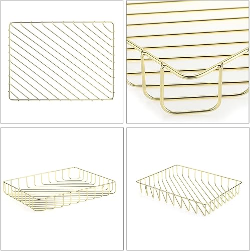 Miniatura 5 de BTSKY Bandeja de archivos A4 multiusos, bandeja de escritorio de alambre, organizador elegante de tamaño carta, bandeja para documentos, revistas,
