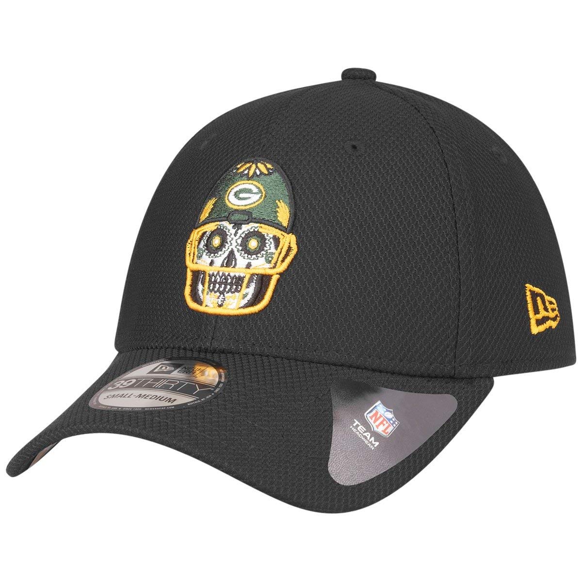 New Era 39Thirty Diamond Cap - Sugar Skull Green Bay Packers - S/M