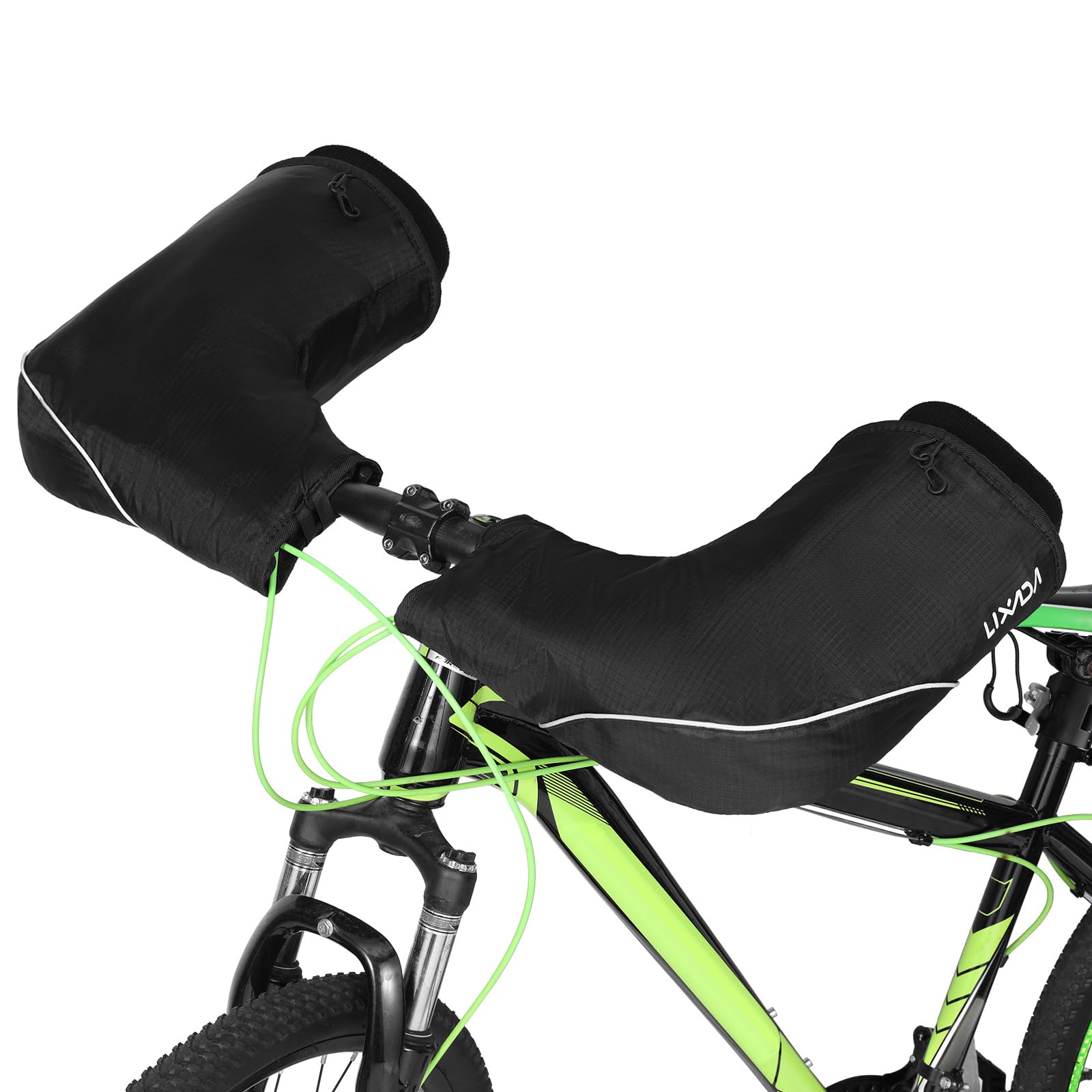 Lixada Guanti da manubrio in neoprene + impermeabili + WarmKeeper + Unisex, per manubrio moto MTB, MTB, scaldamani/coperture termiche per manubrio