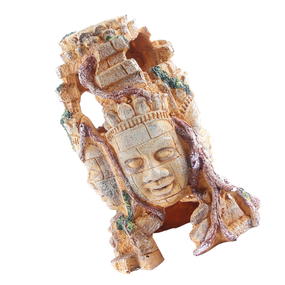 Toyvian 1 Decorazionper con Buddha Faccie Accessorio per e Rettili e Vivid e Sicuro per Acquatici