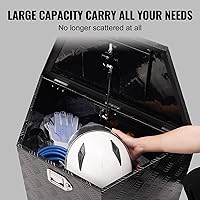 Vista 3 de VEVOR Caja de Lengüeta para Remolque, Caja de Herramientas de Placa Diamantada de Aleación de Aluminio, Caja de Herramientas Resistente Tuckbed