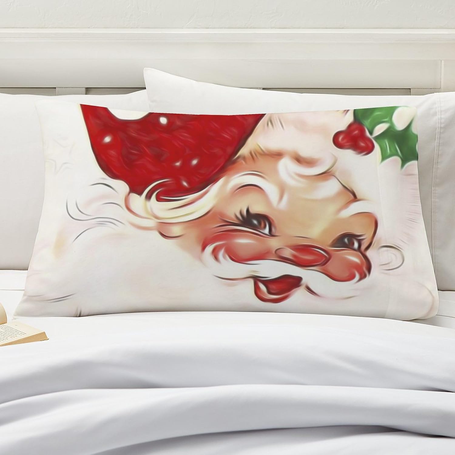 CafePress Vintage Santa 4 Pillow Case Standard Size Pillowcase, Lumbar Pillow Cover Fleece