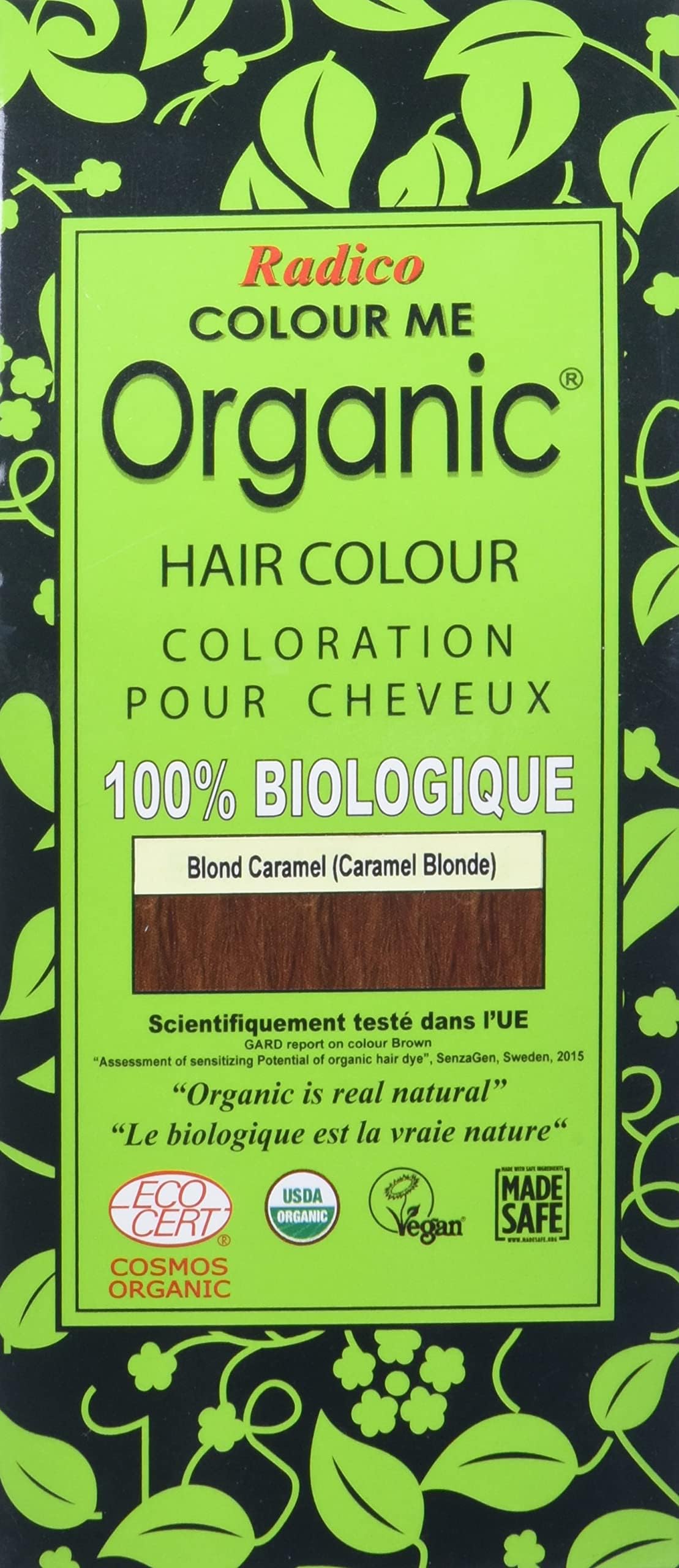 Colour Me Organic 100% Natural Hair Dye (Caramel Blonde)
