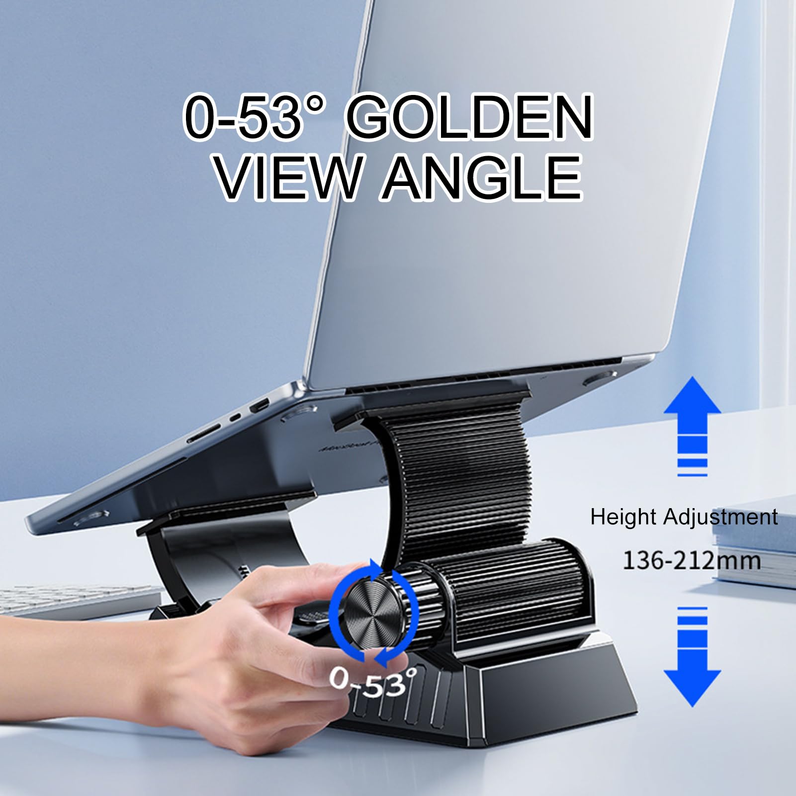 Base Di Supporto Per Alzare Il Laptop Supporto a Forma di C Regolabile e | Stand Per Computer E Portatili per Desktop Tablet Divano Auto Ufficio Casa e