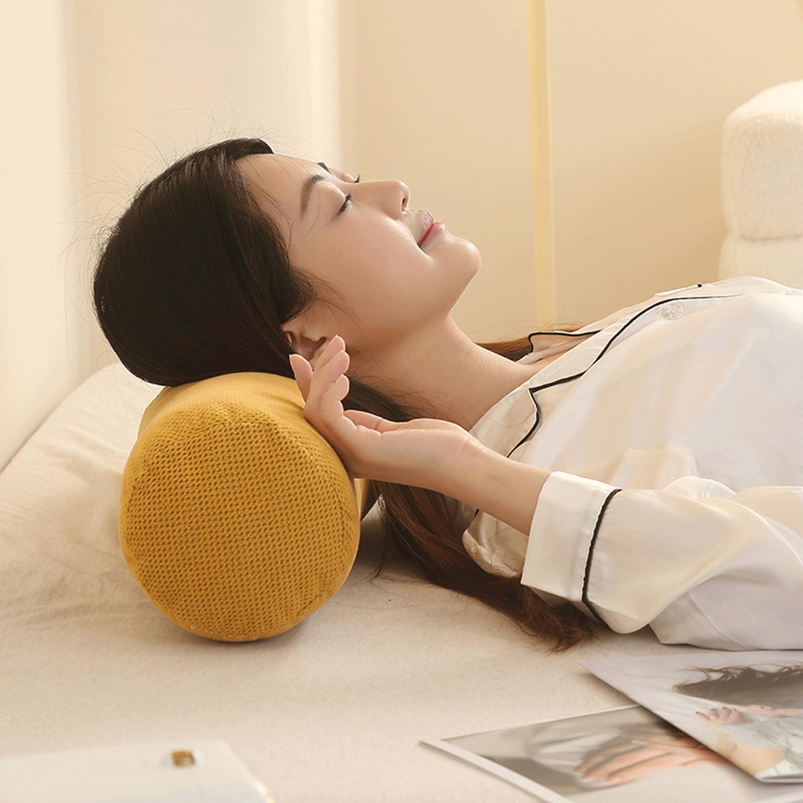 Amazon.com: JIXINYU Cylinder Bolster Pillows for Bed Couch,Neck