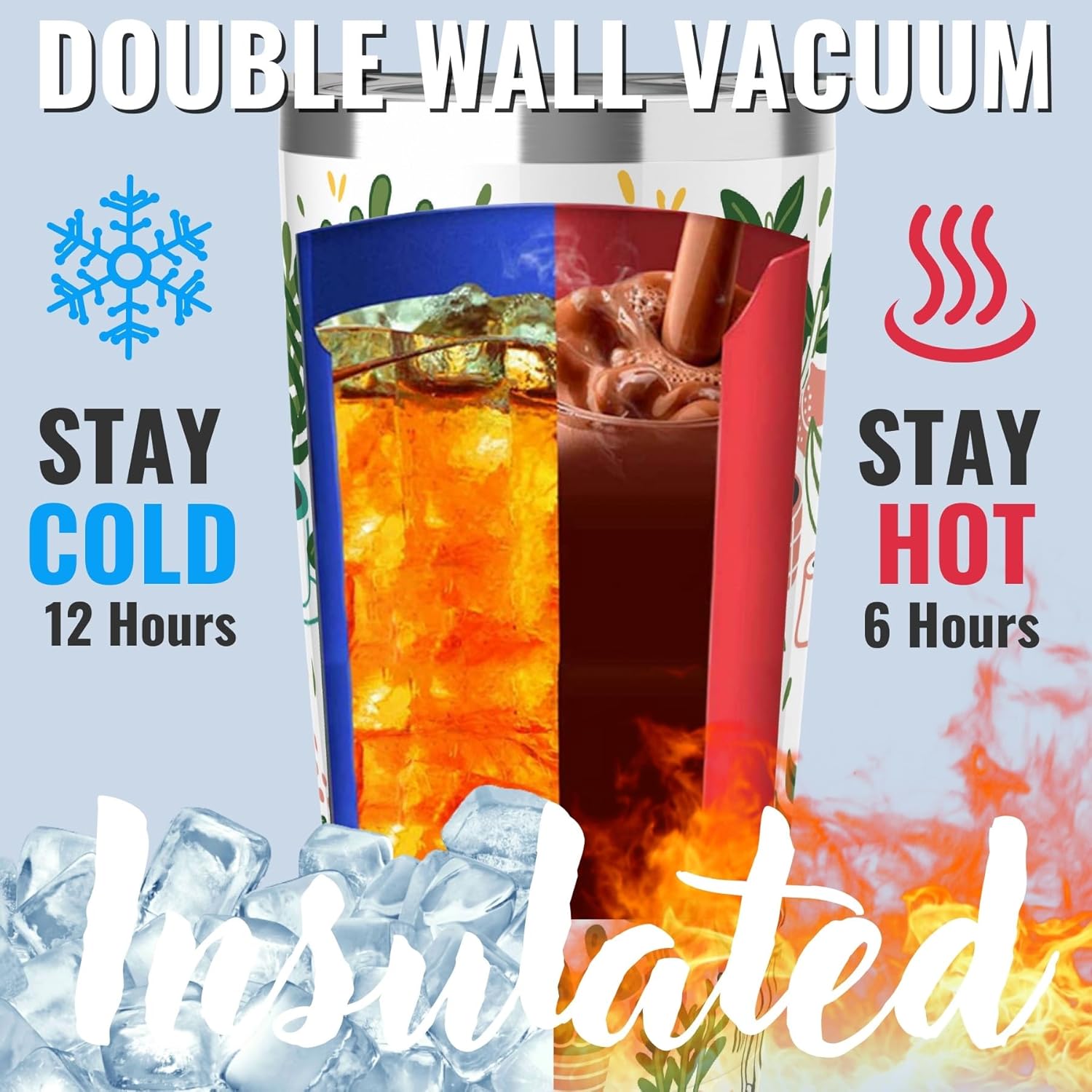 Onebttl Gardening Gifts for Women, Tumbler for Plant Lovers, Gardeners - 20oz/590ml Double Wall Vacuum Insulated Stainless Steel Tumbler Cups - Gifts for Birthday, Christmas - Just One More - Image 5