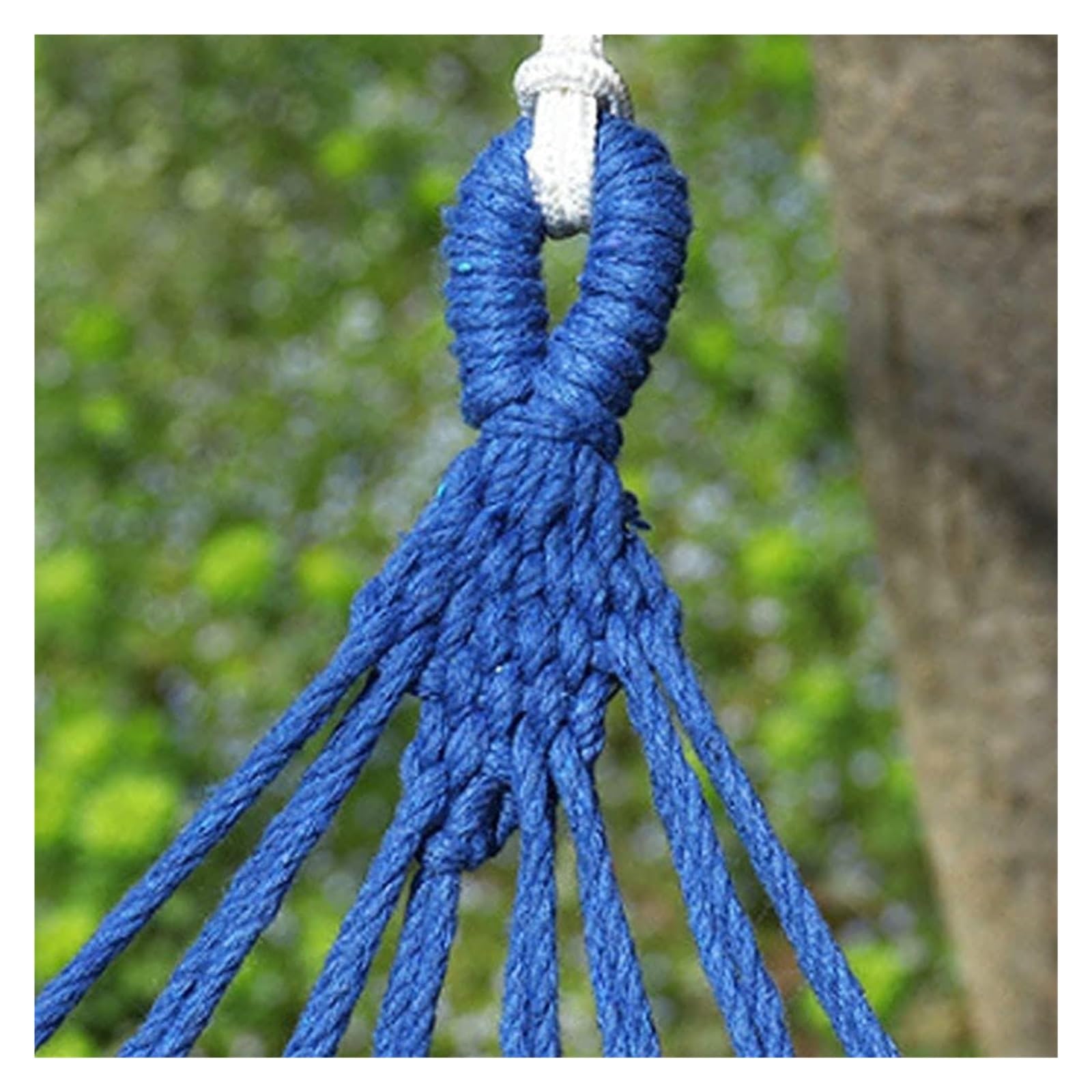 Hamac Portable, hamac de Camping, hamac de Jardin en Coton avec Barre en Bois incurvée Hamac Portable Confortable avec Sac de Voyage Compact for Patio intérieur/extérieur(Blue,240 * 100cm)