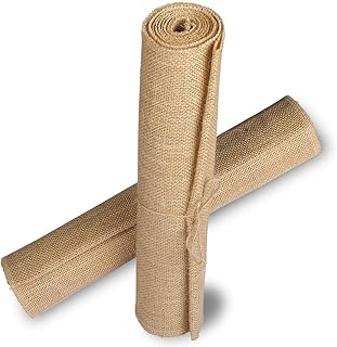 Jute Roll Ribbon, 48cm X 5 Meter Natural Rustic Burlap Fabric Ribbon, Used as Table Runner/Arts Crafts/Gift Wrapping/Wedding & Party Decorations