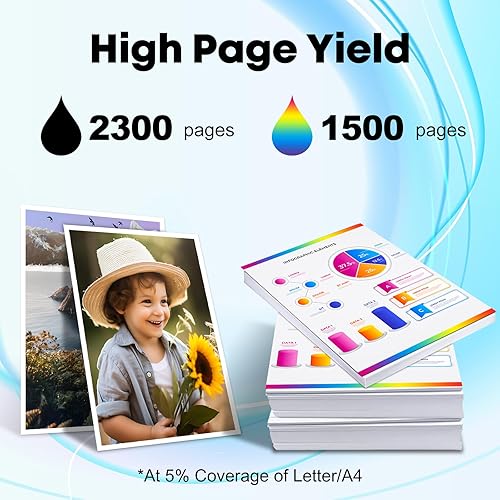 Miniatura 3 de Miss Deer Cartuchos de tinta 712XL remanufacturados de repuesto para HP 712 712XL, trabajo para HP para impresoras de trazador DesignJet T630 T650