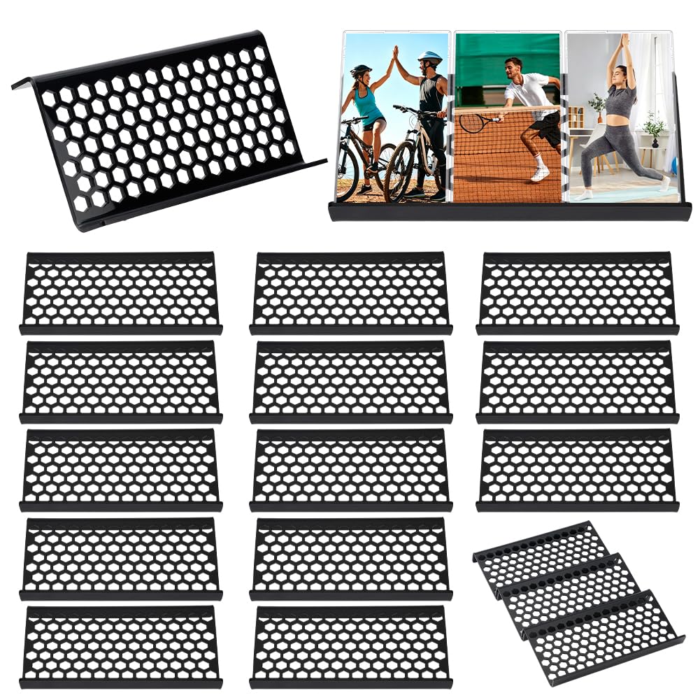 ORIGACH Lot de 24 présentoirs modulaires en acrylique pour cartes à collectionner - Pour jeux de cartes de sport, jeux de société, nid d'abeille