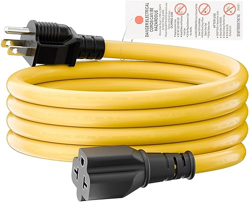 Miniatura 11 de [4 en 1] Cable adaptador de CA para el hogar de 12 AWG de 15 amperios a hoja T de 20 amperios, NEMA 5-15P a 5-15R/ 5-20R/ 6-15R/ 6-20R, adaptador de