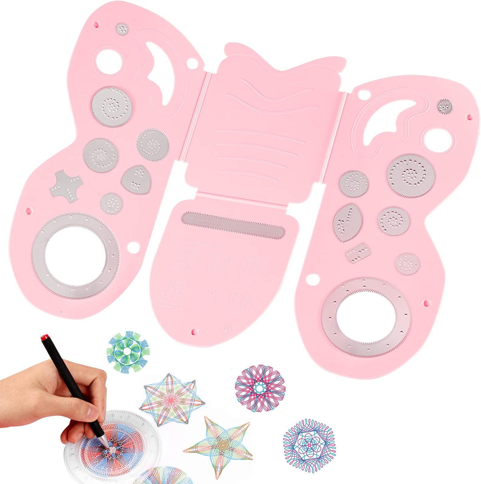 Shirt Folding Board Kids Clothes Folding Board with Original Deluxe Set Shirt Folder Durable Plastic Pink