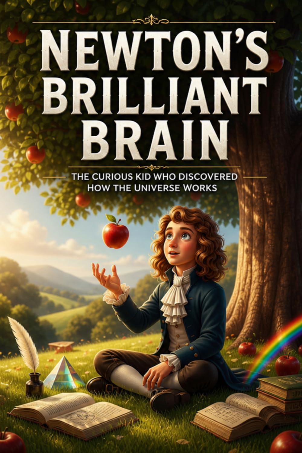 Newton's Brilliant Brain: The Curious Kid Who Discovered How the Universe Works: A Fun and Fascinating Biography of Isaac Newton for Kids Ages 8–12 ... True Stories of History's Greatest Geniuses)