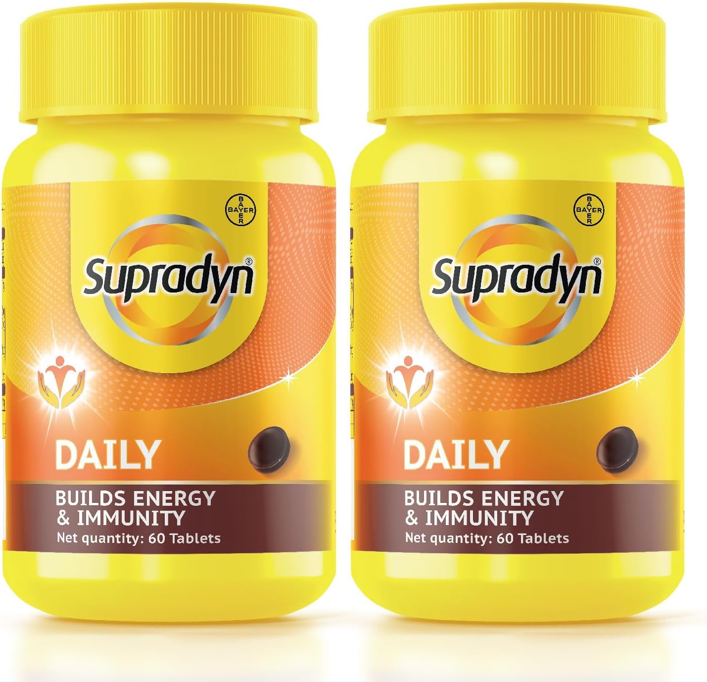Daily, India's No.1 Multivitamin (120 tablets) with Biotin, Vitamin C, Vitamin D3, Calcium, Zinc for Daily Immunity & 2X Energy for Men & Women