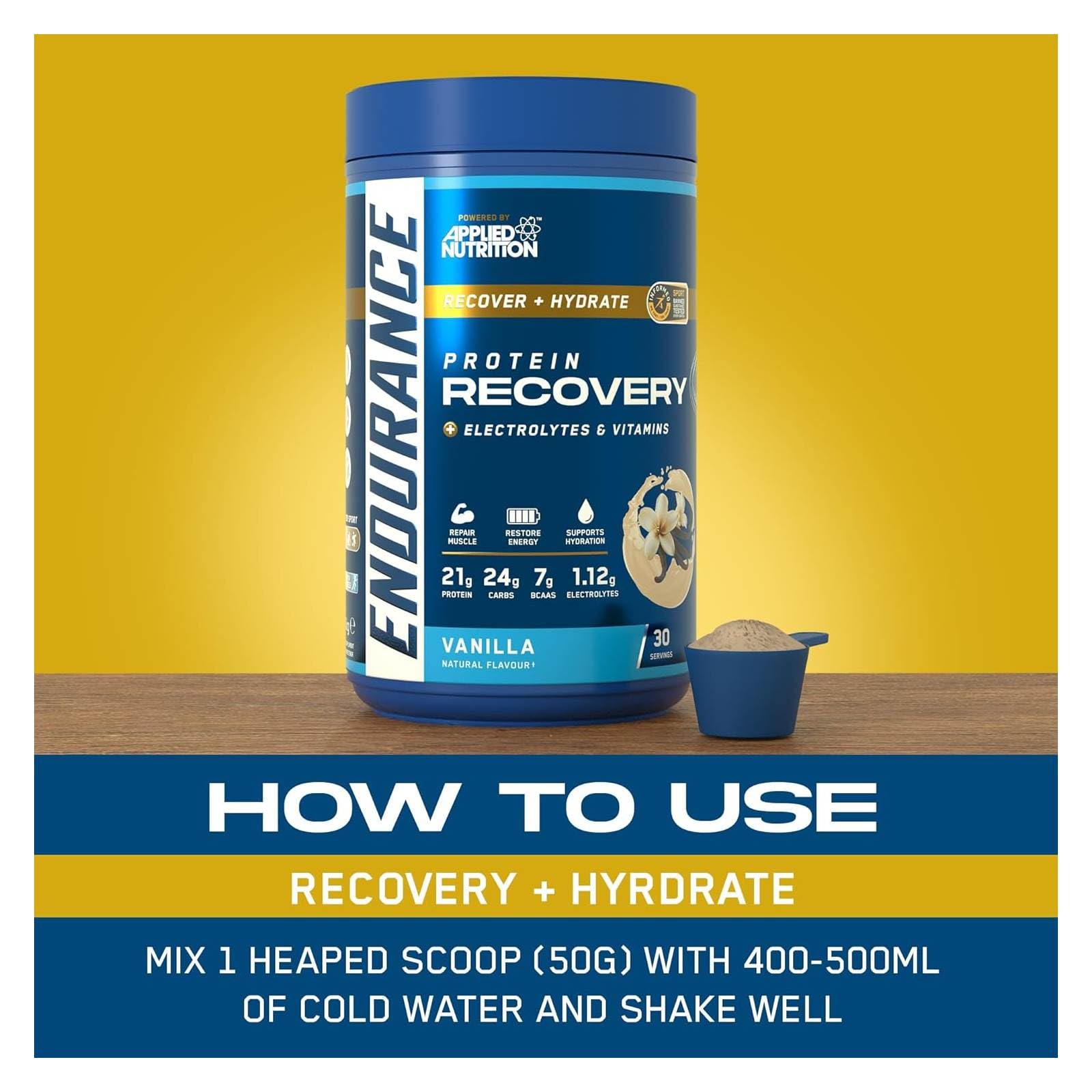 Applied Nutrition Recovery Vanilla 1.5Kg