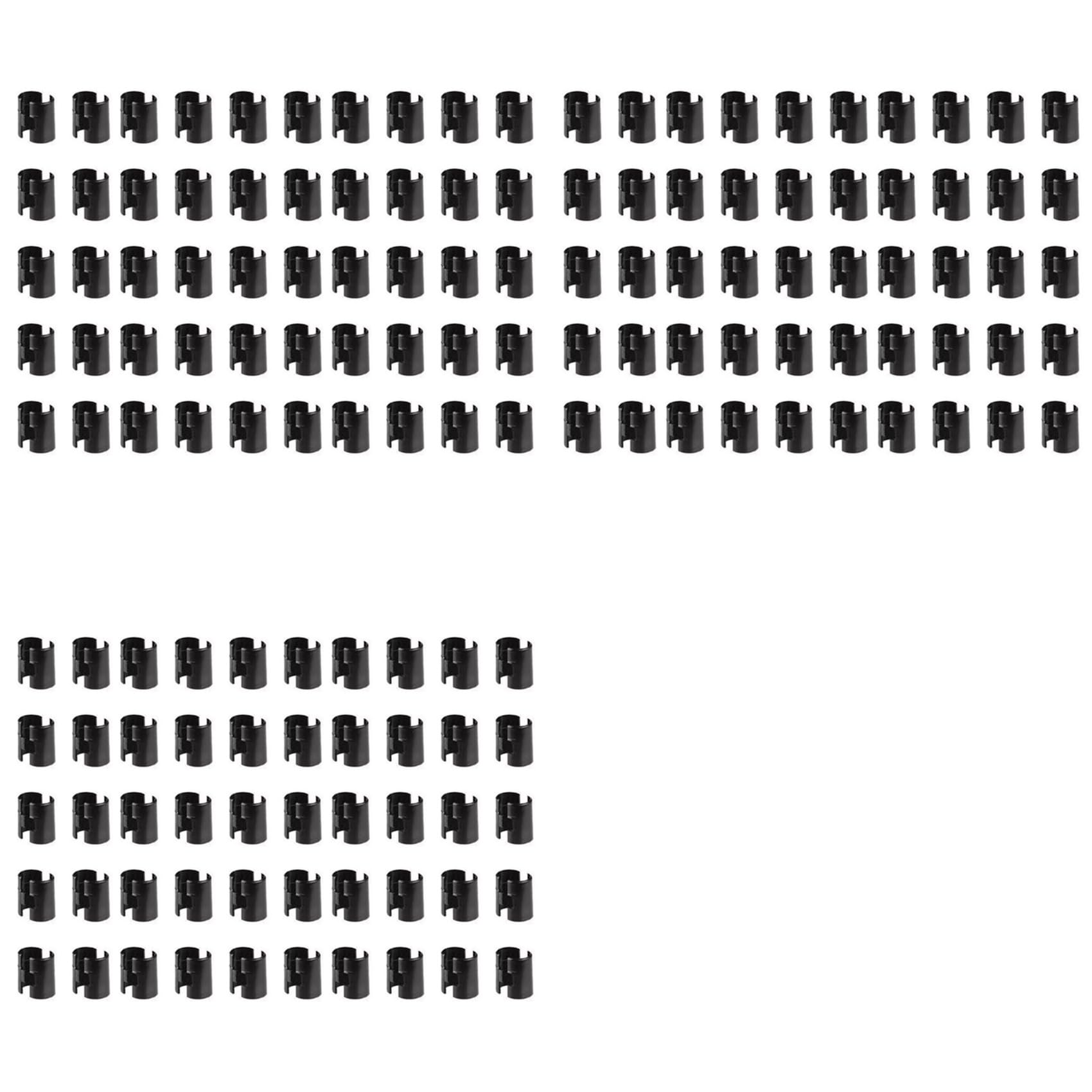 Jnchdghwa Black 150Pcs Clips For Wire Shelving Wire Shelving Lock Clips Shelving Sleeves Shelving Sleeves Replacement Shelf Lock Clips