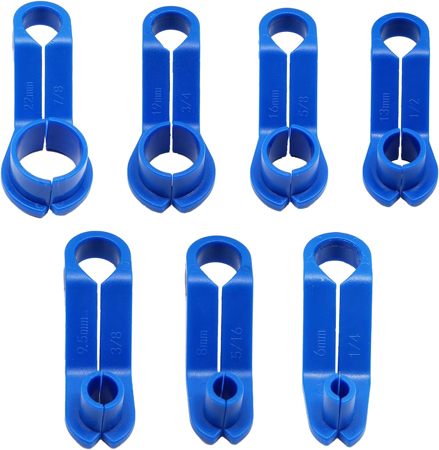 7PCS Fuel Line Removal Release Tool, AC Fuel Line Disconnect Tool Set, 1/4 5/16 3/8 1/2 5/8 3/4 7/8 Inch Quick Disconnect Kit Compatible with Ford/GM/Chrysler/Mazda