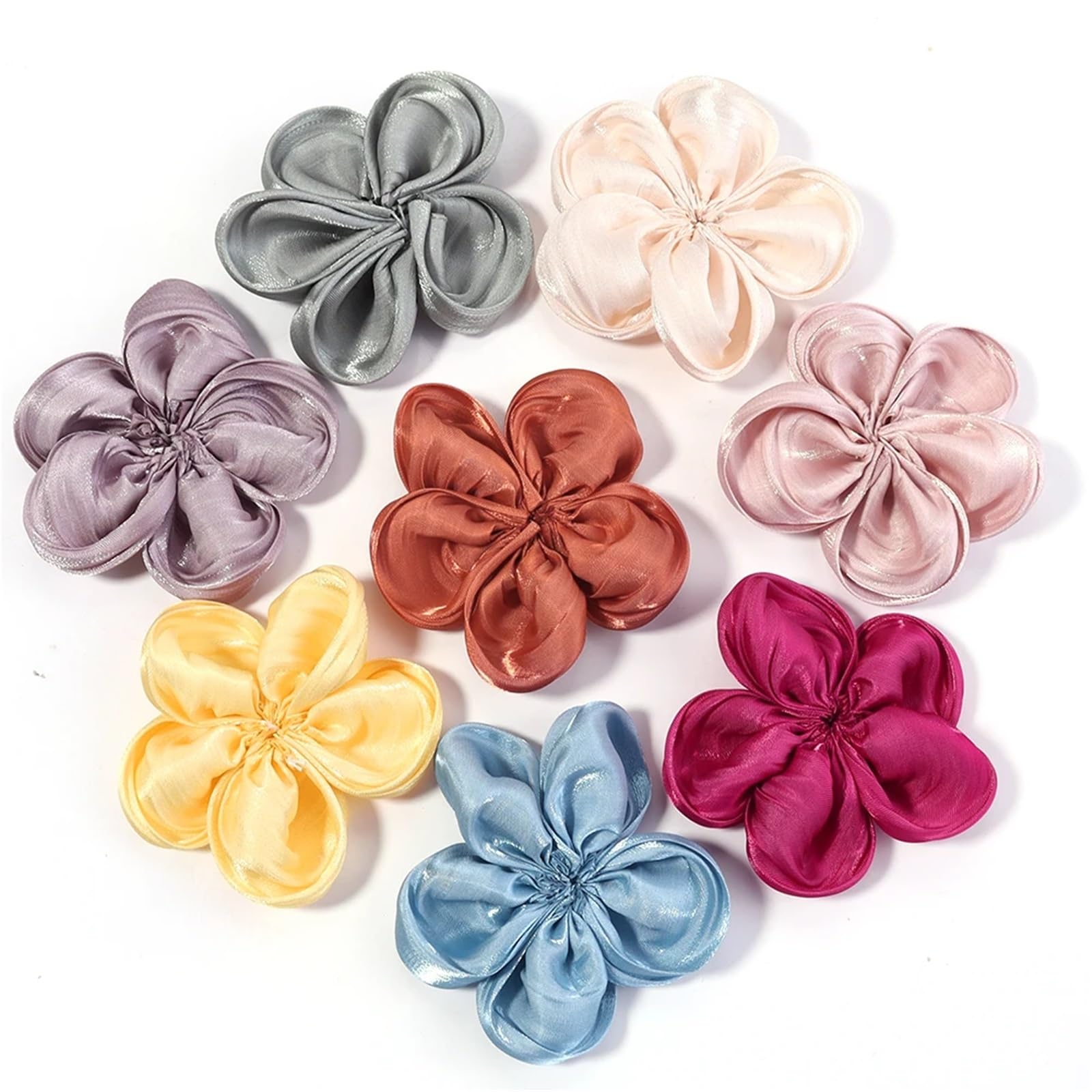 WEKONUMEX Artificial Flower Heads, Artificial Flower Heads Fabric Multicolor 6-7cm Pack Of 20 For DIY Crafts Decoration(Mixed)