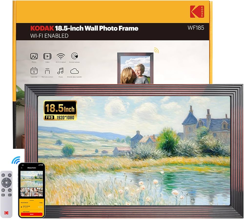 Amazon | KODAK デジタルフォトフレーム 18.5インチ 1920x1080 FHD IPS