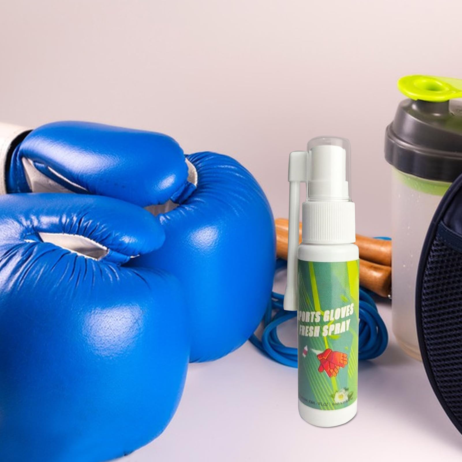 Spray de olor para guantes de boxeo, 30 ml, desodorante para bolsa de gimnasio, espray ambientador para botas de trabajo, equipo atlético, guantes de boxeo, ropa, bolsas de gimnasio, casco, zapatos
